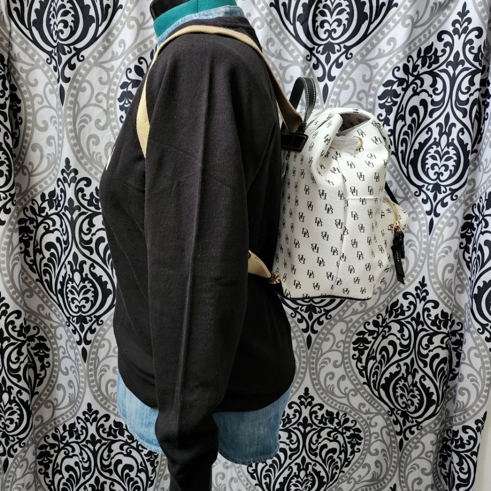 Rare DB White Gretta Monogram Backpack - Picture 2 of 16